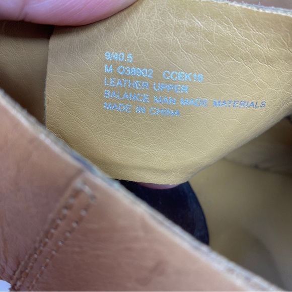 Korks by KORK-EASE Sz 9 Leather Sling Back Open Toe Shoes Tan Block Heel - Picture 5 of 12